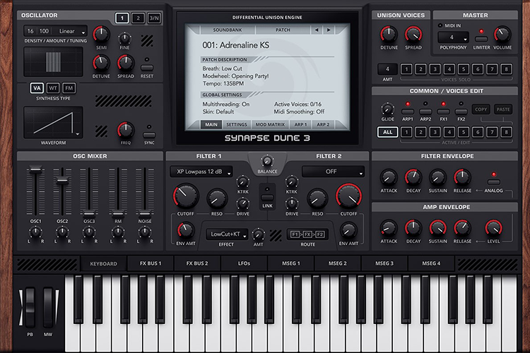Synapse Audio DUNE3 v3.2.0 沙丘电子合成器插件-251编曲网