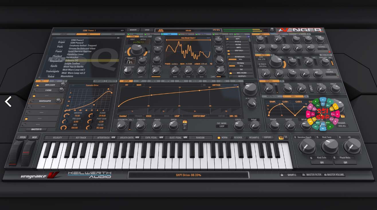VPS Avenger v1.4.1 复仇者合成器 40GB完整扩展音色 95套扩展-251编曲网