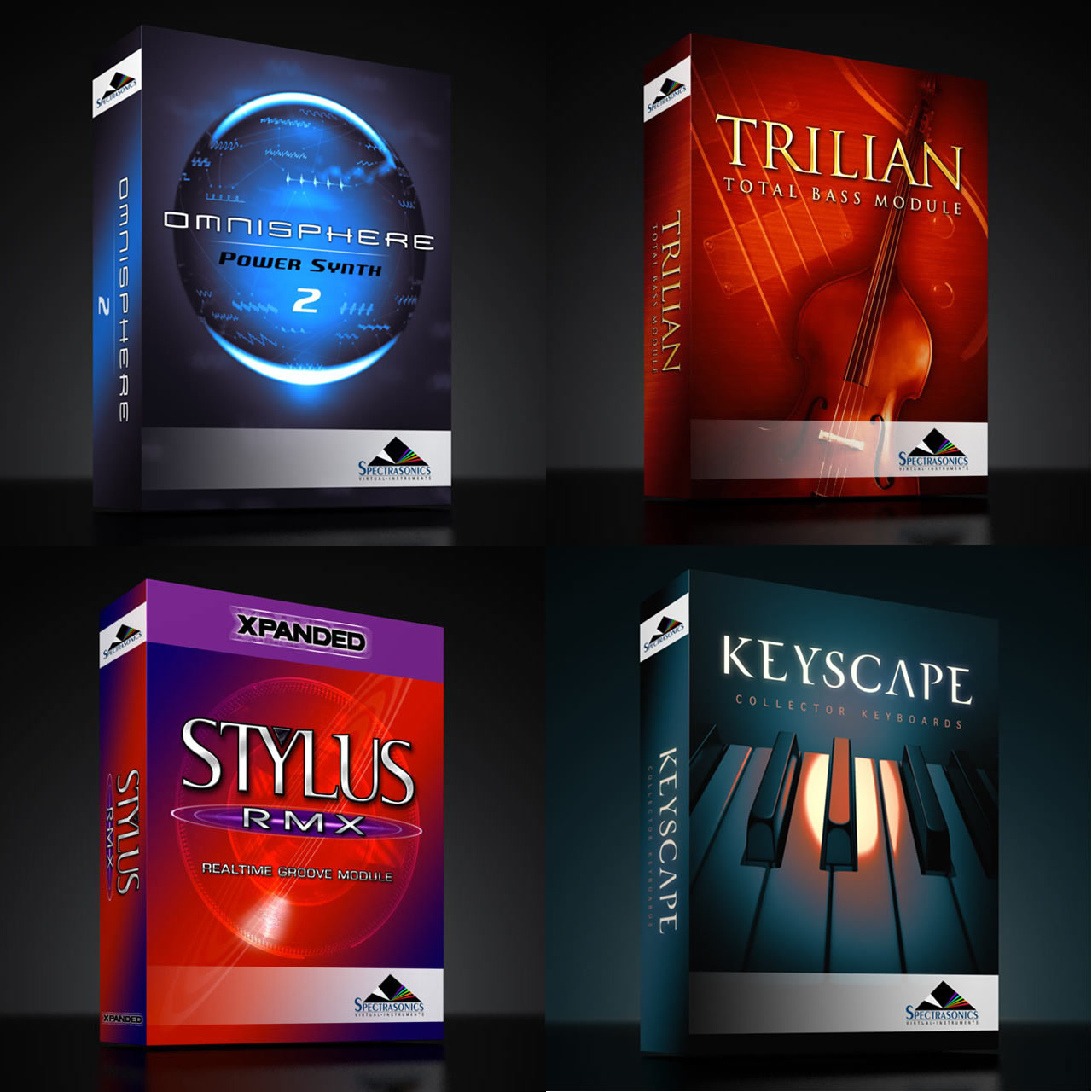 四巨头4套合集 Spectrasonics Omnisphere keyscape Trilian Stylus RMX-251编曲网