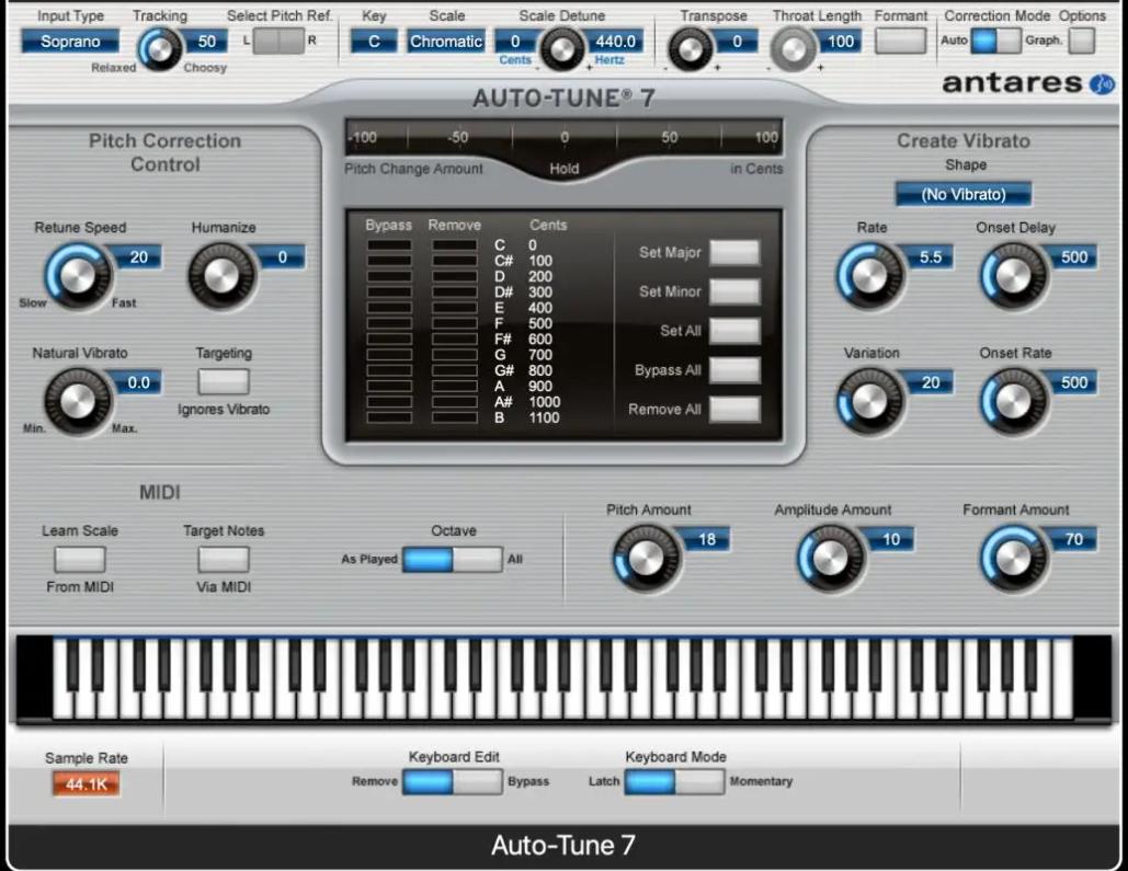 Antares Auto Tune 7 v7.6.8 Mac 人声自动修音插件-251编曲网