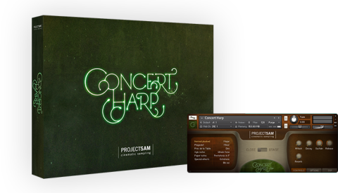 ProjectSAM Concert Harp v1.3 最好听的竖琴音色-251编曲网