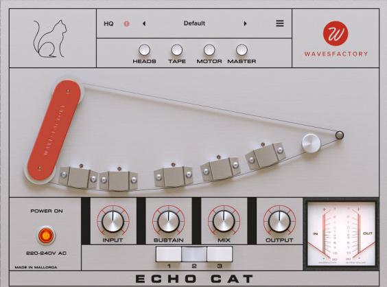 Wavesfactory Echo Cat v1.0.2 磁带模拟回声效果器-251编曲网