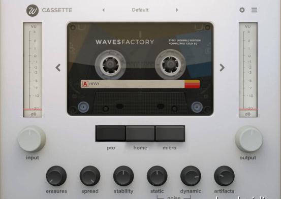 Wavesfactory Cassette v1.0.6 磁带机模拟插件-251编曲网