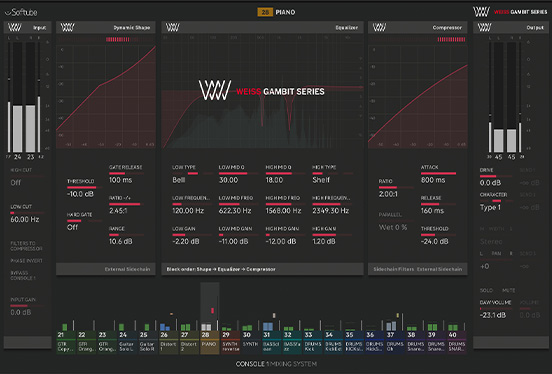 Softube Console 1 Weiss Gambit Series v2.5.9 Win 母带通道条插件-251编曲网