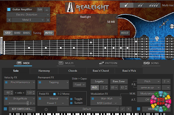 8弦电吉他 MusicLab RealEight 6 v6.1.0.7549 MOCHA Win-251编曲网