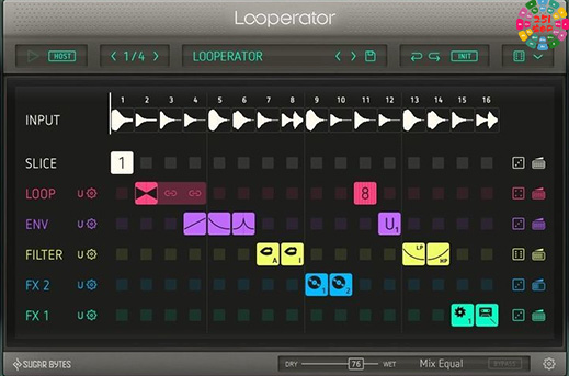 乐句loop处理切片插件 Sugar Bytes Looperator v1.1.0 Mac-251编曲网