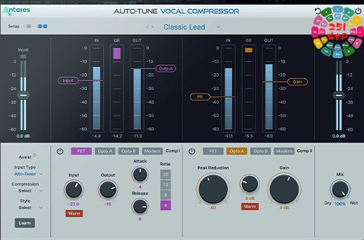 双段式智能人声压缩器 Antares Auto-Tune Vocal Compressor v1.0.1 CE Win-251编曲网