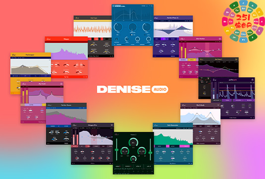 12个混音插件合集 Denise Audio Plugins Bundle v2024.2 R2R （The Sweeper Sub Generator Poltergate Perfect Room Perfect Plate XL Noize God Mode Dragon Fire Bite Harder Bad Tape Bass X XXL）-251编曲网