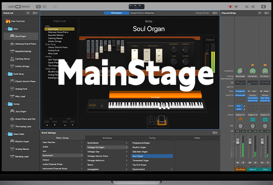 苹果电脑现场演出软件 Apple MainStage 3 v3.6.6 Mac TNT-251编曲网