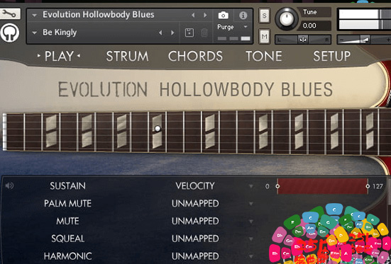 半空心电吉他音源 Orange Tree Samples Evolution Hollowbody Blues-251编曲网