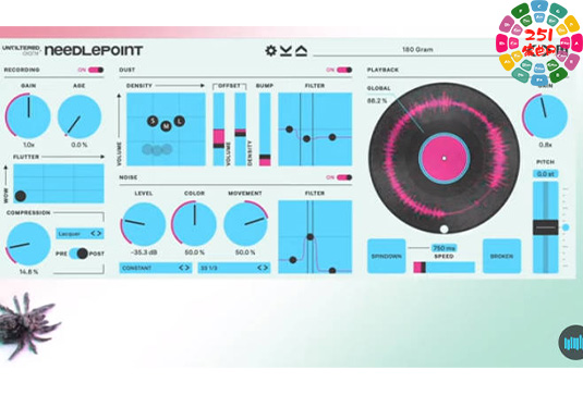 黑胶仿真效果器 Plugin Alliance Unfiltered Audio Needlepoint v1.0.0-251编曲网