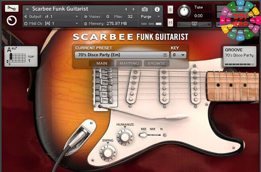 放克电吉他 Native Instruments Scarbee Funk Guitarist-251编曲网