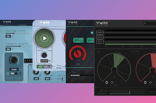 10个LoFi效果合集 Yum Audio Plugins Bundle v2024.2 （The Grater Spread Slap By Mr Bill LoFi Tapestop LoFi Playtime Pitch Dropout Flux Machine Drifter Extractor Crispy Clip）-251编曲网