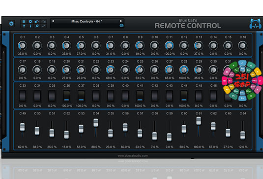 蓝猫虚拟控制面板插件 Blue Cats Audio Remote Control v3.1 Articstorm Win-251编曲网