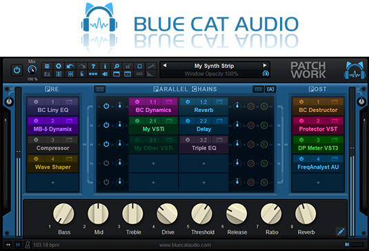 蓝猫插件跳线工具 Blue Cat Audio Blue Cats PatchWork v2.66 R2R-251编曲网