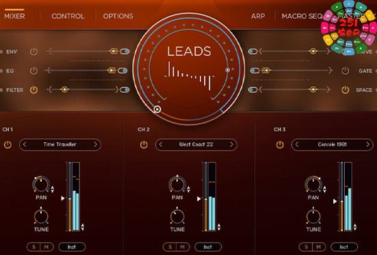 合成器主线音色 Heavyocity Mosaic Leads-251编曲网