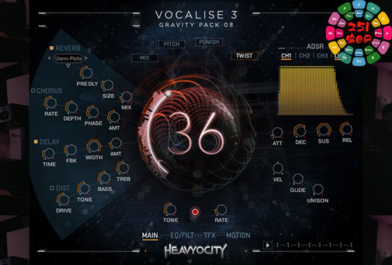 电影人声氛围音色 Heavyocity Vocalise 3-251编曲网