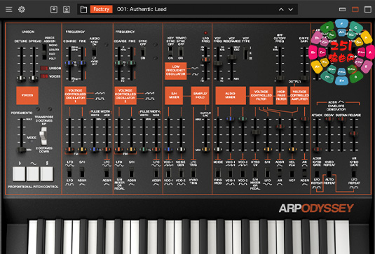 合成器 KORG ARP ODYSSEY v1.5.3 R2R-251编曲网