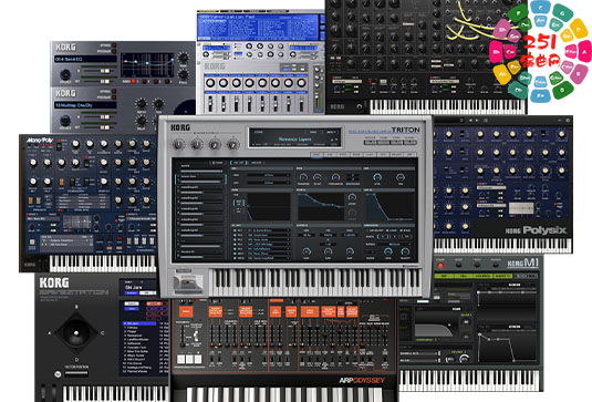 8个电子合成乐器合集 KORG Software Plugins 2024.7 MacOS-MORiA（包含KORG Software Wavestate Native Opsix Native Modwave Native microKORG ELECTRIBE-R VOX Super Continental EP-1 ARP 2600）-251编曲网