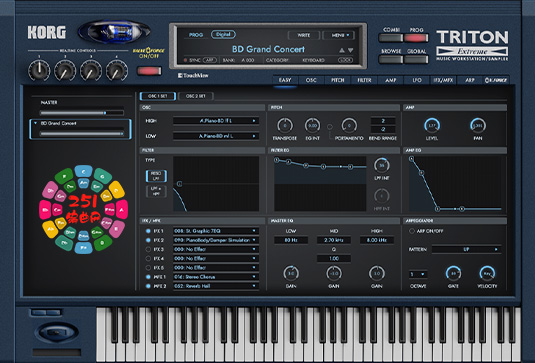 合成器 KORG TRITON Extreme v1.1.1 R2R-251编曲网