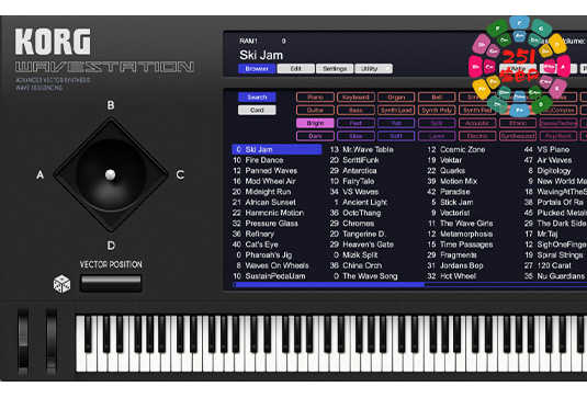 合成器 KORG WAVESTATION v2.4.2 R2R Win/Mac-251编曲网