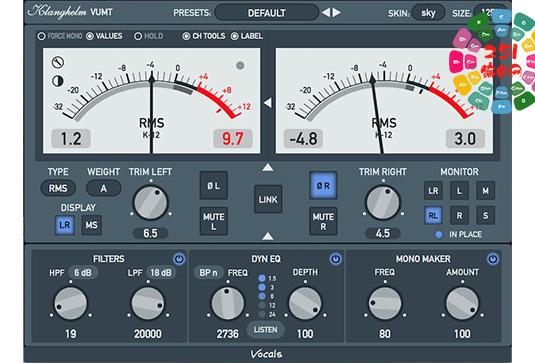 音频计量分析插件 Klanghelm VUMT Deluxe v2.4.1-251编曲网