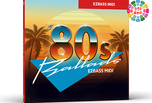 虚拟贝司Midi节奏模版 Toontrack Eighties Ballads EZbass MIDI-251编曲网