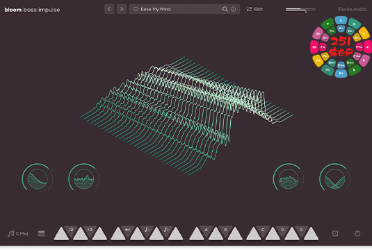 低音循环合成器 Excite Audio Bloom Bass Impulse v1.0.0 R2R-251编曲网