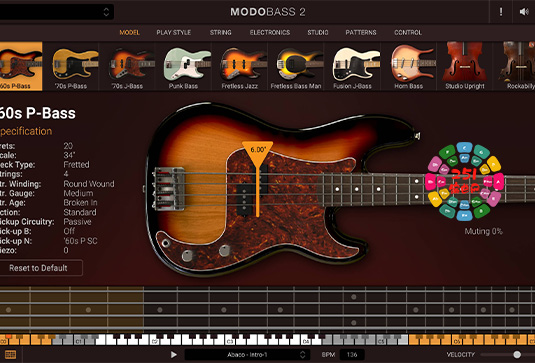 物理建模贝斯音源插件 IK Multimedia MODO BASS 2 v2.0.3 R2R Win-251编曲网