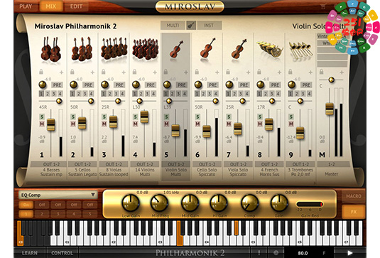 管弦乐音源采样器 IK Multimedia Miroslav Philharmonik v2.0.6-251编曲网