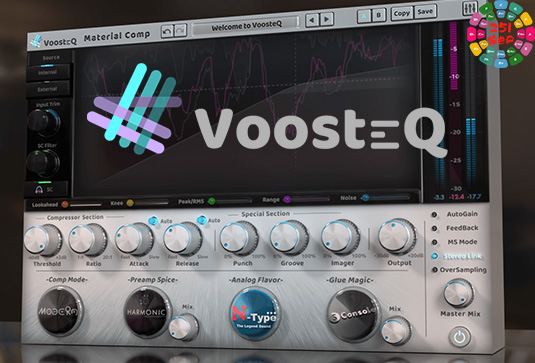 模拟电路压缩效果器 VoosteQ Material Comp v1.7.10-251编曲网