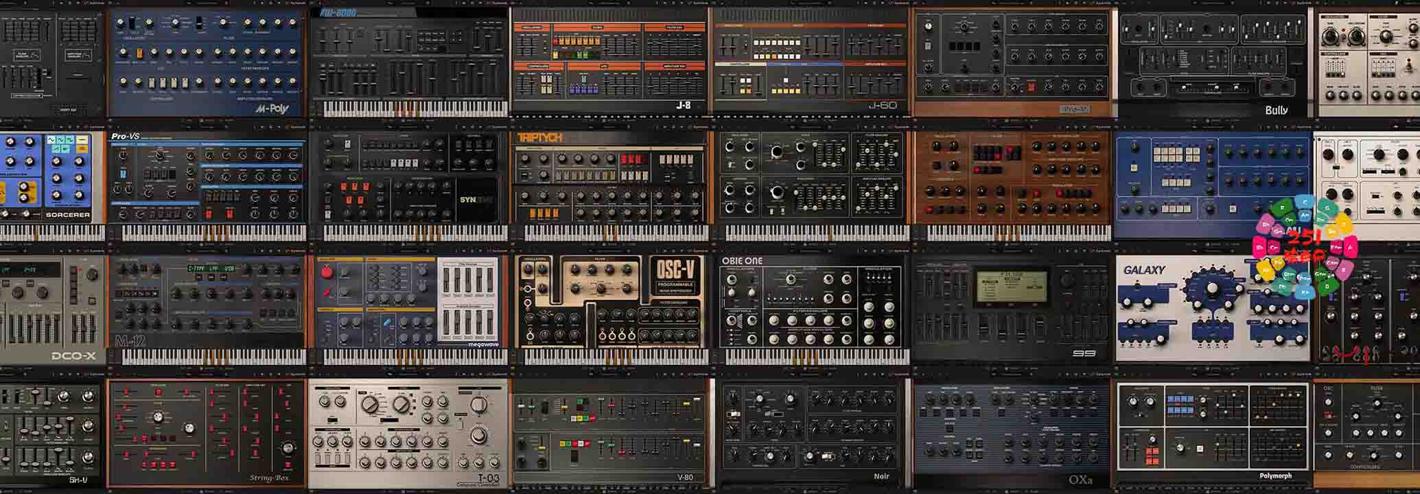 8个电子合成乐器合集 KORG Software Plugins 2024.8 MacOS-MORiA （包含Wavestate Native Opsix Native Modwave Native microKORG ELECTRIBE-R  VOX Super Continental EP-1 ARP 2600）-251编曲网