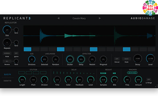 切片缓冲效果插件 Audio Damage AD056 Replicant 3 v3.0.9 Win-Mac-Linux-251编曲网