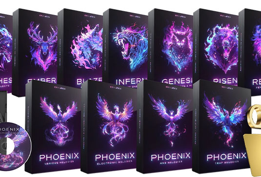 Trap电音RNB嘻哈综合采样包 Cymatics PHOENIX Launch Edition Wav Midi-251编曲网