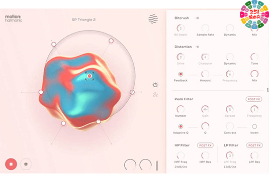 动态失真滤波效果器 Excite Audio Motion Harmonic v1.2.1 Win-251编曲网