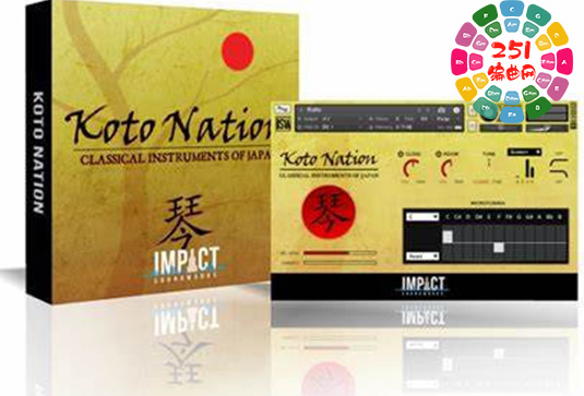 日本十三弦古筝民族乐器 Impact Soundworks Koto Nation 2.0-251编曲网