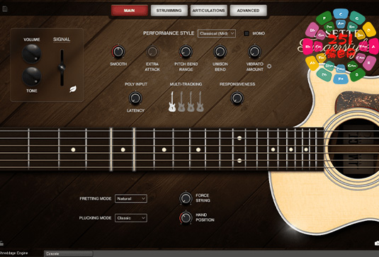 泰勒414ce木吉他 Impact Soundworks Rosette Fingerstyle-251编曲网