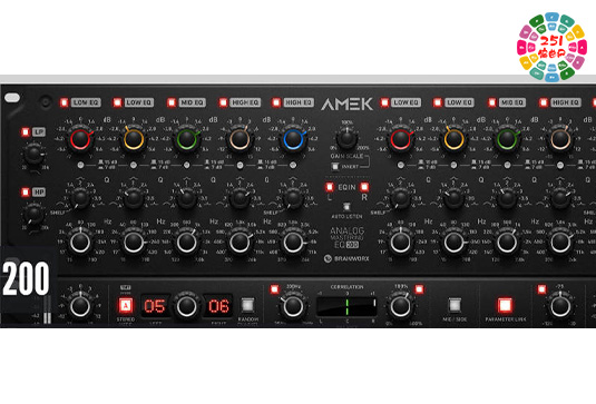 经典参数均衡器 Plugin Alliance Brainworx AMEK EQ 200 v1.4.1 MacOS-MORiA-251编曲网