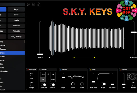 虚拟键盘合成乐器 S.K.Y Studios S.K.Y Keys v3.0.0-251编曲网