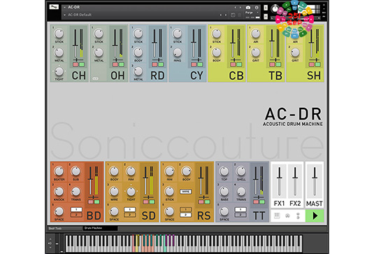 老式鼓机采样音色 SonicCouture AC-DR Acoustic Drum Machine-251编曲网