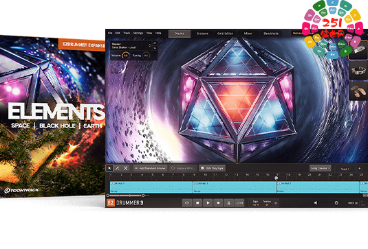 拓展鼓音色 Toontrack Elements EZX-251编曲网