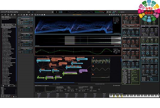 模块化电子合成器 Wavesequencer Hyperion v1.53 BUBBiX Win-251编曲网