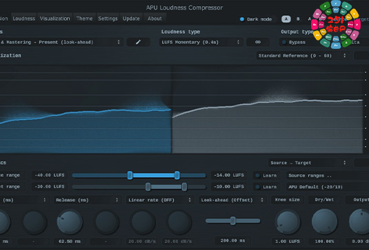 响度压缩器插件 APU Software APU Loudness Compressor v2.7.1 R2R-251编曲网