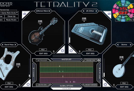 综合乐器琶音合奏音色 Audiofier Tetrality-251编曲网