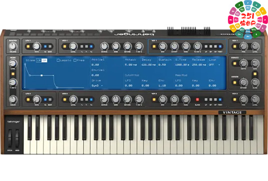 模拟建模合成器 Behringer Vintage v1.0.1.128 R2R Win-251编曲网