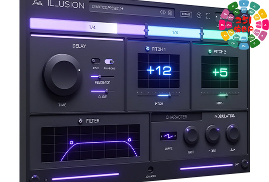 多功能延时效果器 Cymatics Illusion v1.0.0 TCD Win-251编曲网