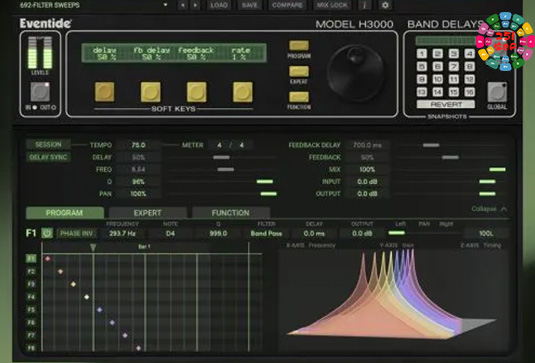 频段延迟插件 Eventide H3000 Band Delays v3.7.17 R2R Win-251编曲网
