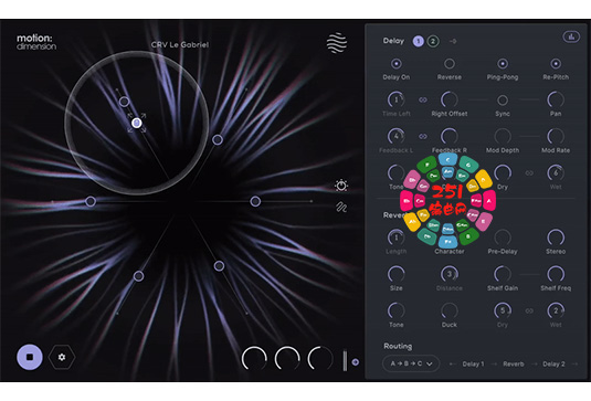 混响延迟调制插件 Excite Audio Motion Dimension v1.0.0 MacOS-HCiSO-251编曲网