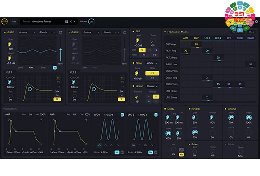 波表合成器插件 Hexachords Orb Synth v1.0.4-251编曲网