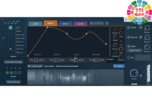 音频合成器 Klevgrand Tomofon v1.2.0 Rev TCD Win-251编曲网
